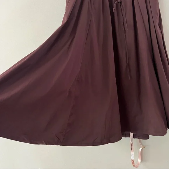 House of CB Cora gathered full midi skirt Ladies size large Rich brown - Picture 4 of 11